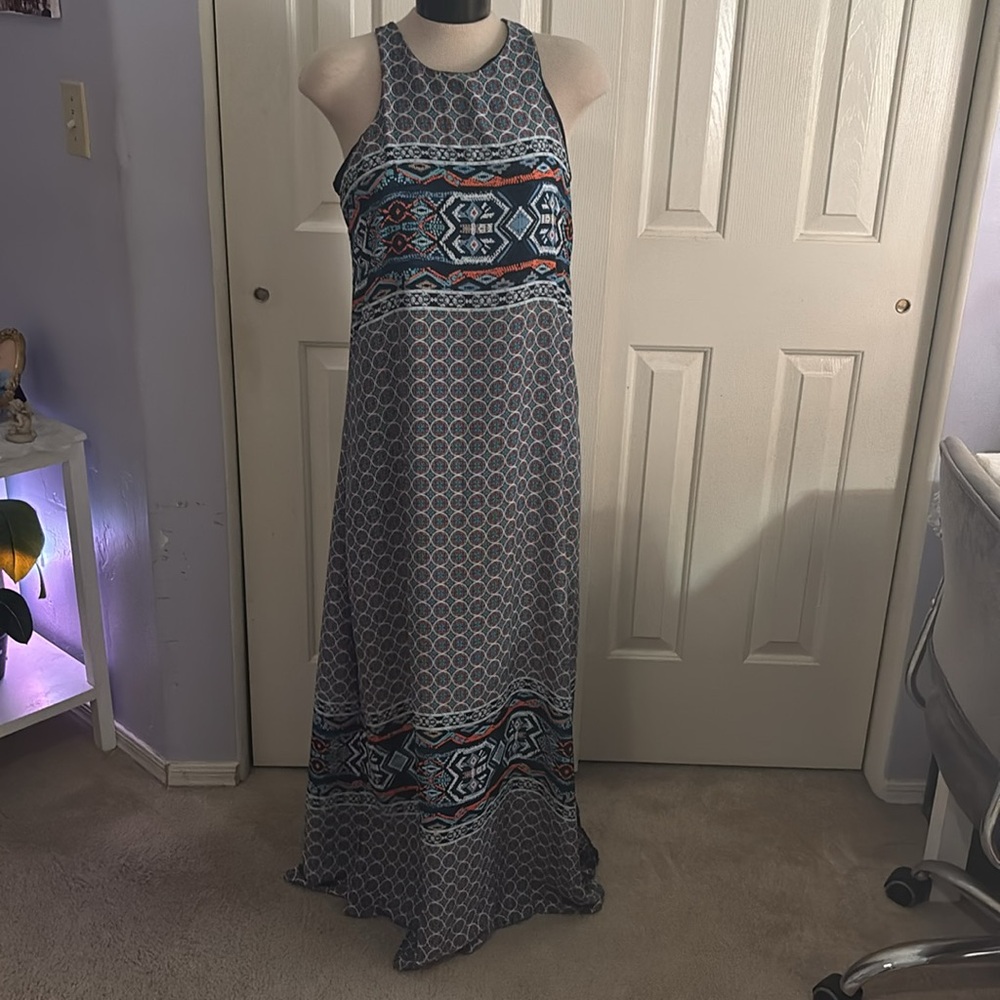 gibson latimer printed maxi dress medium